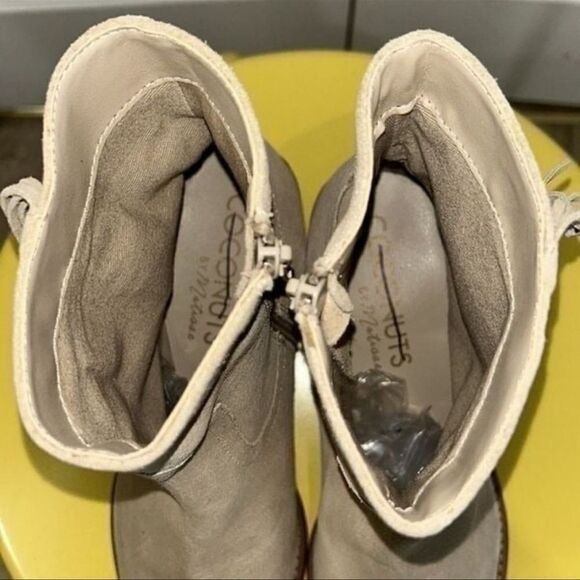 Coconut by Matisse Camel Brown Fringe Suede Ankle Boots(Size 8) - Picture 8 of 11